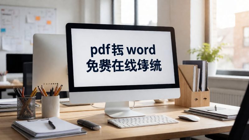 pdf转word免费在线转换 免费在线转换 vs 桌面软件:pdf转word免