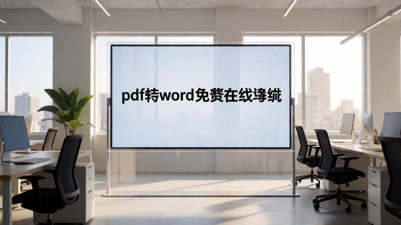 pdf转word免费在线转换 谁在用,用来改什么